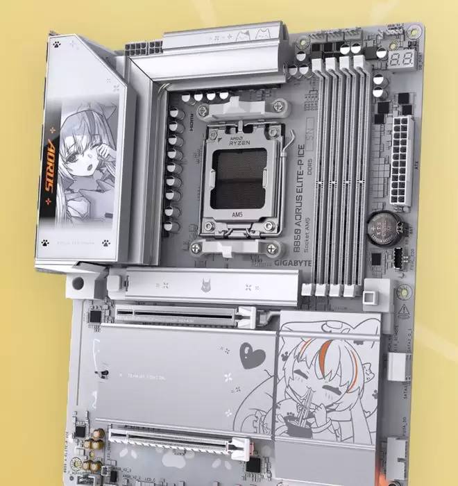 萌萌雕妹伴你清凉一夏！技嘉B850 AORUS ELITE-P ICE主板焕新上市
