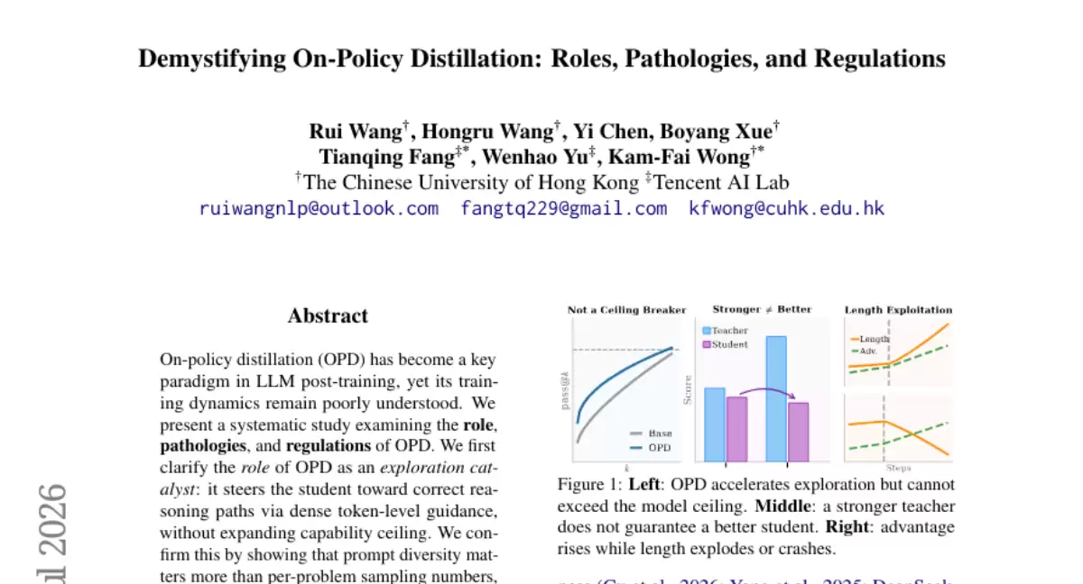 港中文联手腾讯AI实验室揭秘:为什么你的AI老师越厉害,学生反而学得越差?