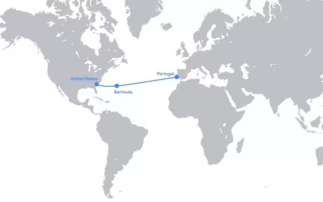 谷歌7000km跨大西洋海底光缆Nuvem落成，连接美国与葡萄牙