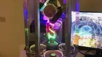超硬核改装!玩家花2万元打造土耳其烤肉主机:主板显卡一起旋转