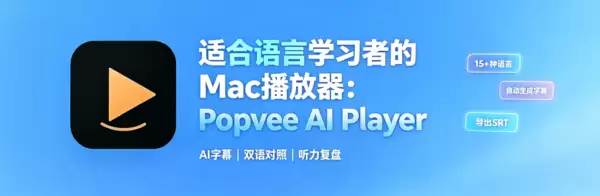 适合语言学习者的Mac播放器:Popvee Player实时翻译+多字幕切换