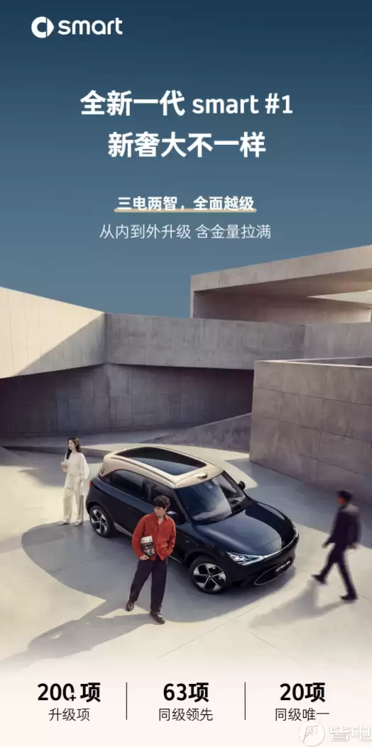 全新smart精灵#1焕新登场！200余项升级+6C超快充+2.5K大屏亮点多