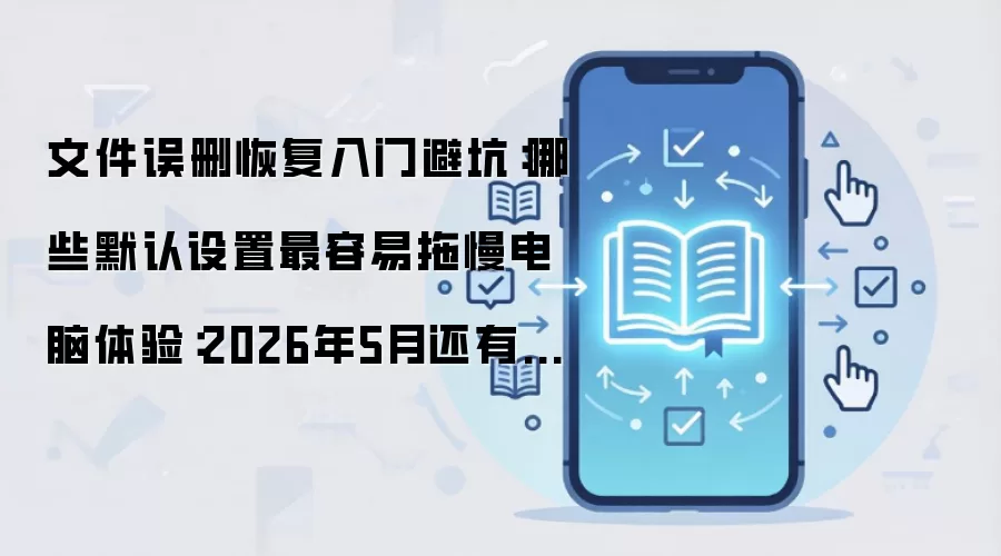 文件误删恢复入门避坑:哪些默认设置最容易拖慢电脑体验:2026年5月还有哪些新变化值得关注