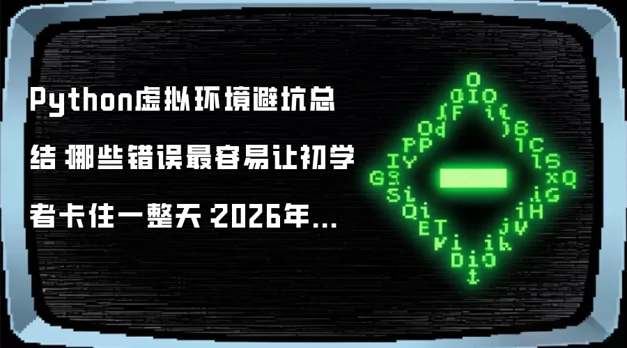 Python虚拟环境避坑总结：哪些错误最容易让初学者卡住一整天：2026年实际应用场景怎么落地