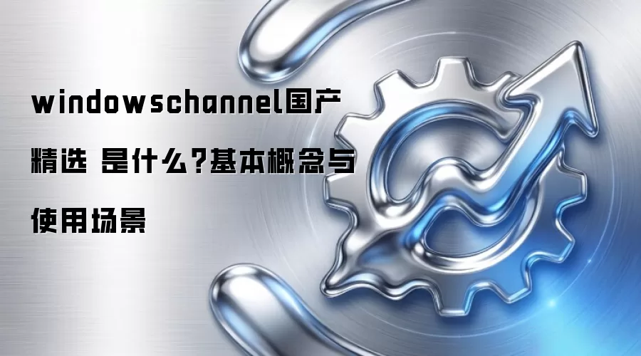windowschannel国产精选 是什么?基本概念与使用场景