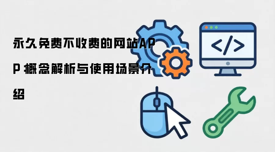 永久免费不收费的网站APP:概念解析与使用场景介绍