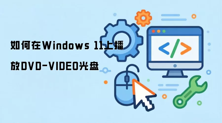 如何在Windows 11上播放DVD-VIDEO光盘