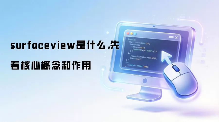 surfaceview是什么,先看核心概念和作用