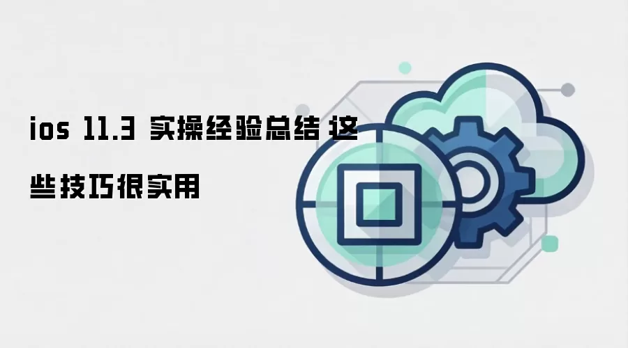 ios 11.3 实操经验总结：这些技巧很实用