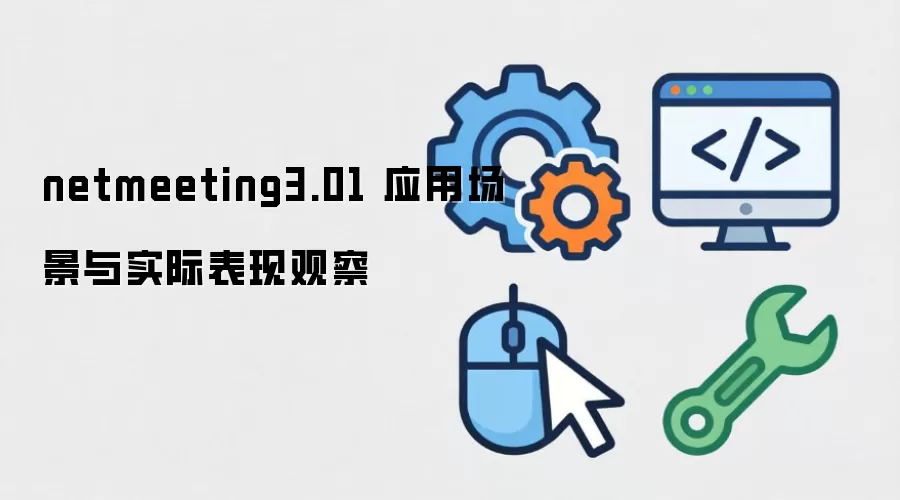 netmeeting3.01 应用场景与实际表现观察