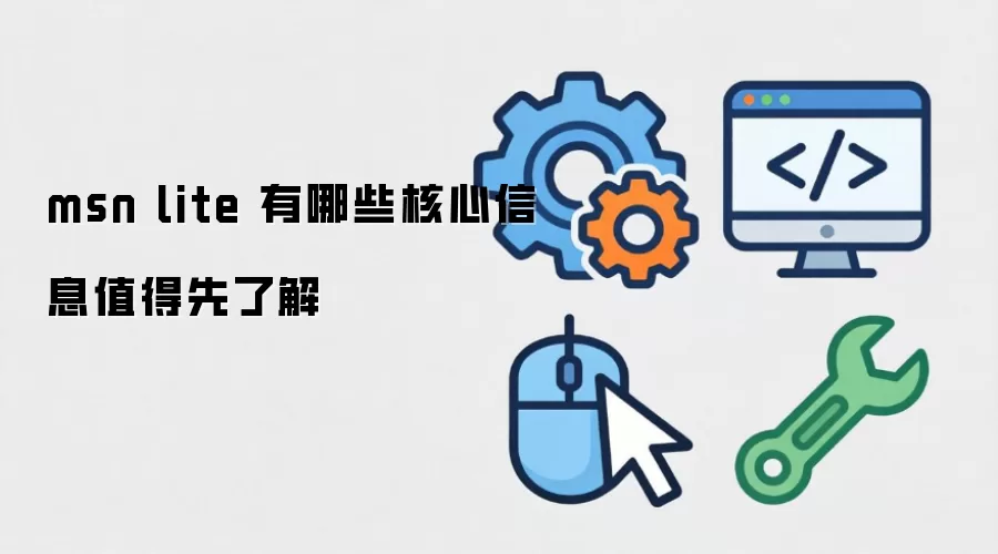 msn lite 有哪些核心信息值得先了解