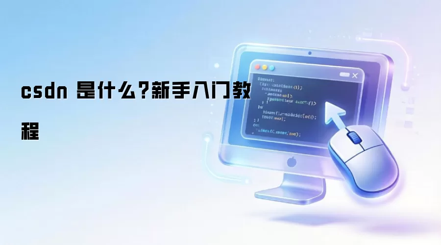 csdn 是什么？新手入门教程