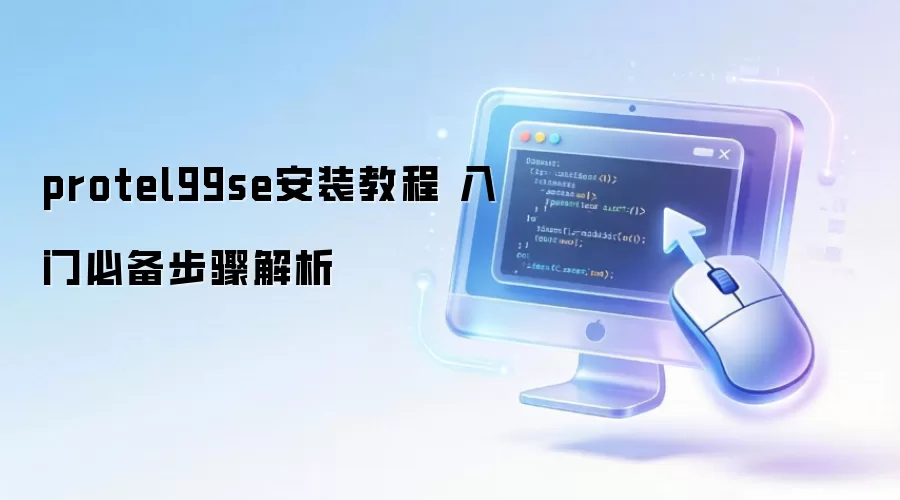 protel99se安装教程 入门必备步骤解析