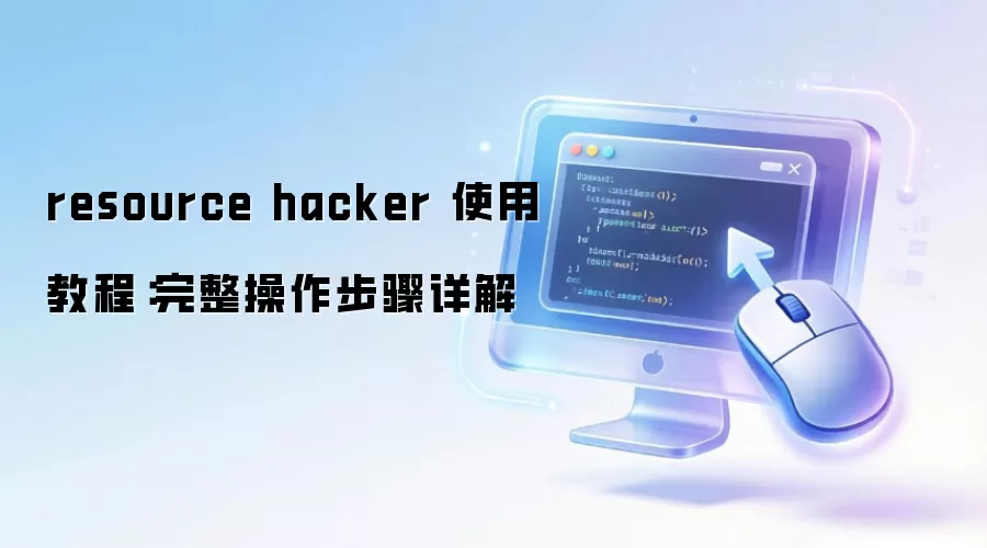resource hacker 使用教程:完整操作步骤详解