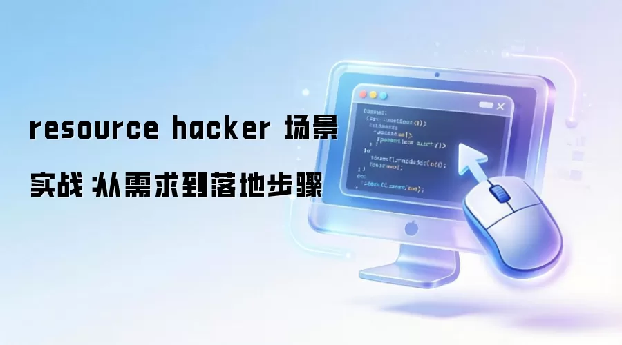 resource hacker 场景实战:从需求到落地步骤
