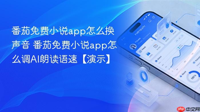 番茄免费小说app怎么换声音