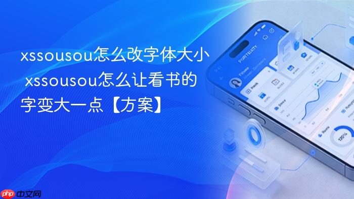 xssousou怎么改字体大小
