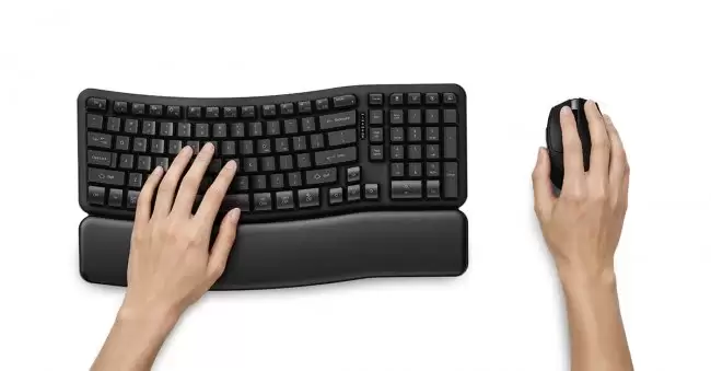 Kensington 推出 Pro Fit Ergo KB620 薄膜键盘：弧形人体工学设计 集成腕托