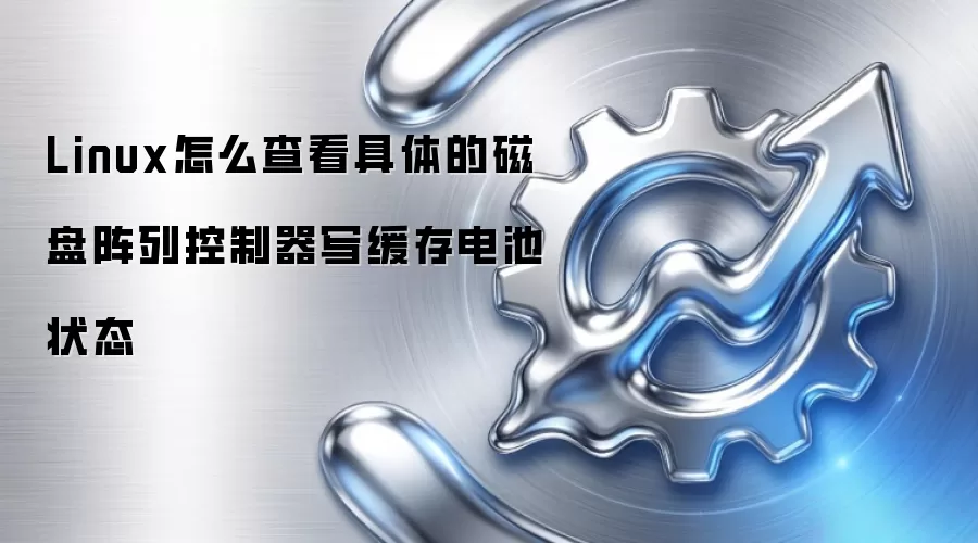 Linux怎么查看具体的磁盘阵列控制器写缓存电池状态