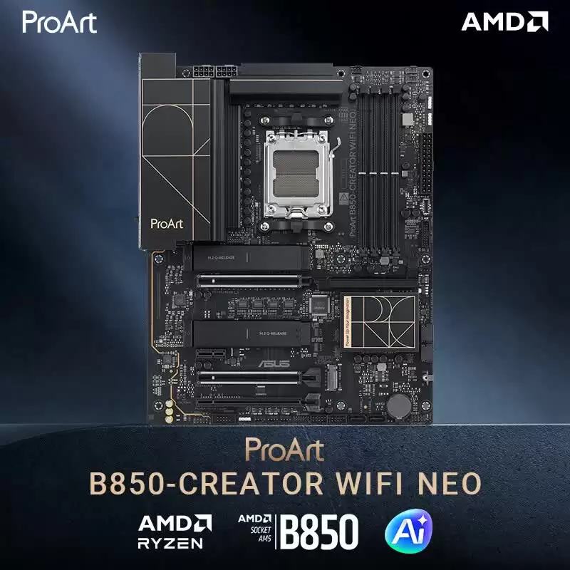 华硕 ProArt B850-Creator WiFi Neo 主板上市:双 5GbE,2399 元