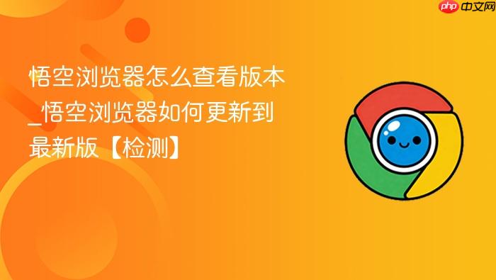 悟空浏览器怎么查看版本_悟空浏览器如何更新到最新版【检测】