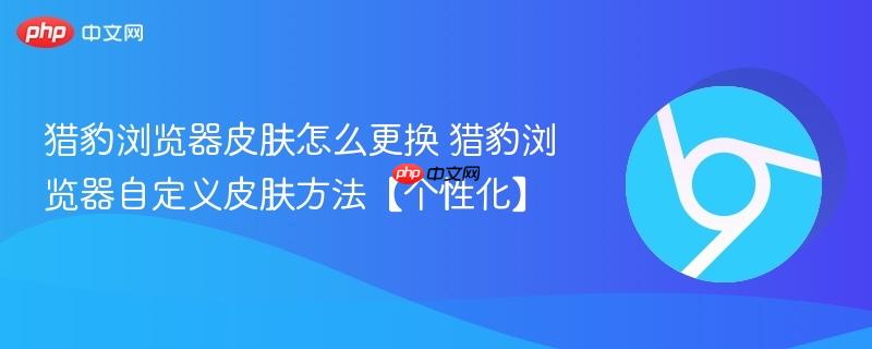 猎豹浏览器皮肤怎么更换