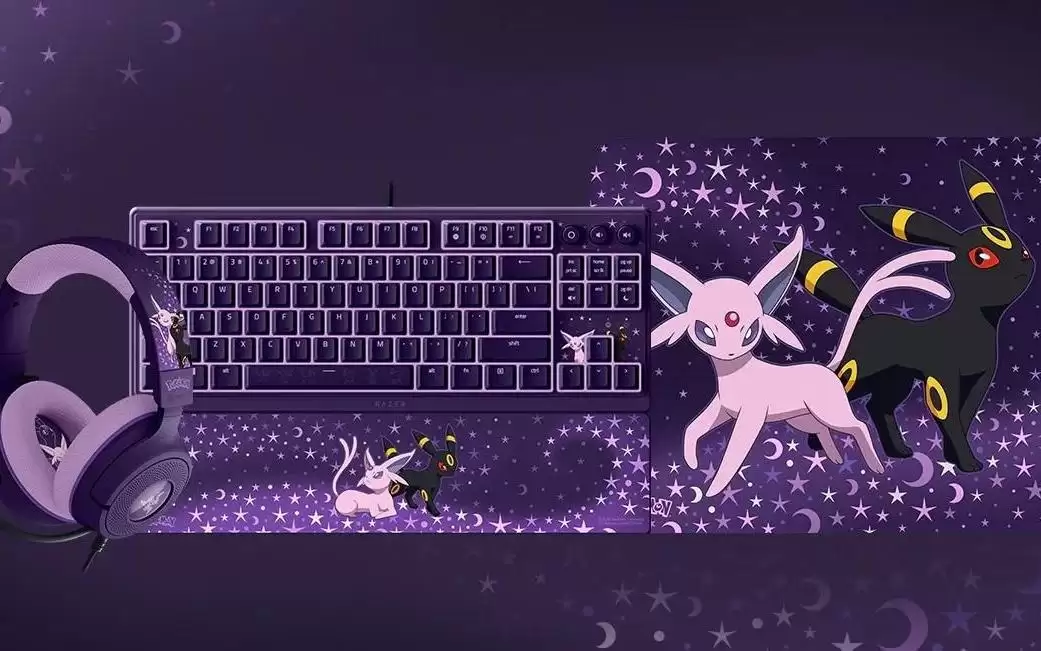 光暗交织：雷蛇推出《宝可梦》太阳伊布&月亮伊布联名外设