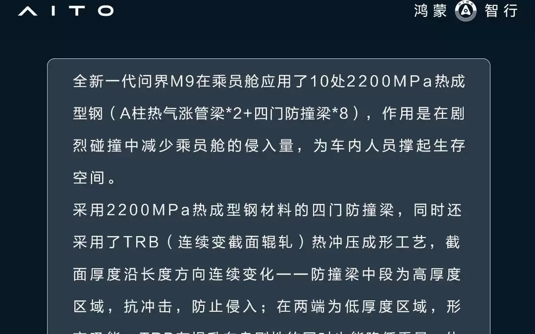 鸿蒙智行谈问界M9共光路舱内激光雷达