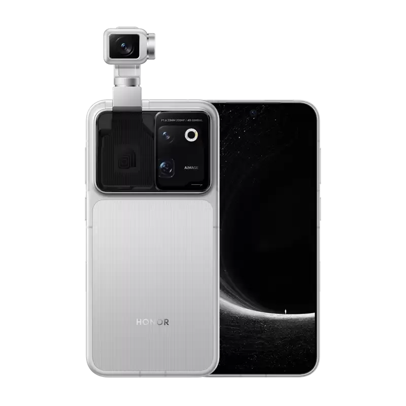 荣耀 Robot Phone 今日开售：行业首创钛合金灵巧云台，9999 元起