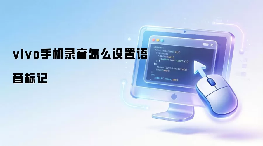 vivo手机录音怎么设置语音标记