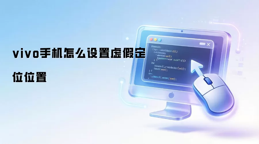 vivo手机怎么设置虚假定位位置