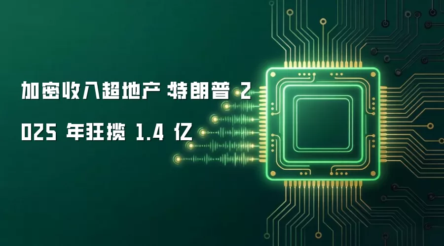 加密收入超地产：特朗普 2025 年狂揽 1.4 亿