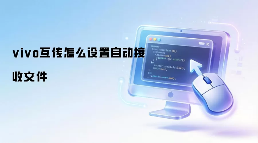 vivo互传怎么设置自动接收文件