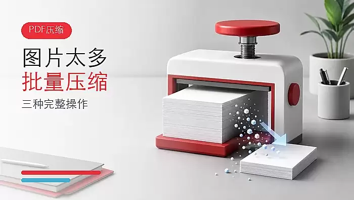 PDF图片太多怎么批量压缩?三种方法完整操作