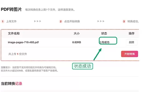 极轻PDF确认上传成功状态