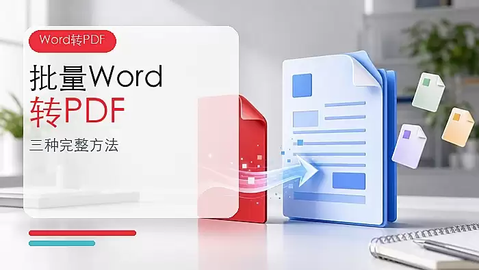批量Word怎么转PDF？三种完整方法