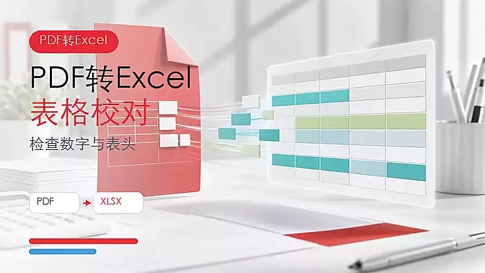 PDF怎么正确转换成Excel？转换后如何检查表格数据？