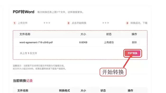 极轻PDF开始转Word