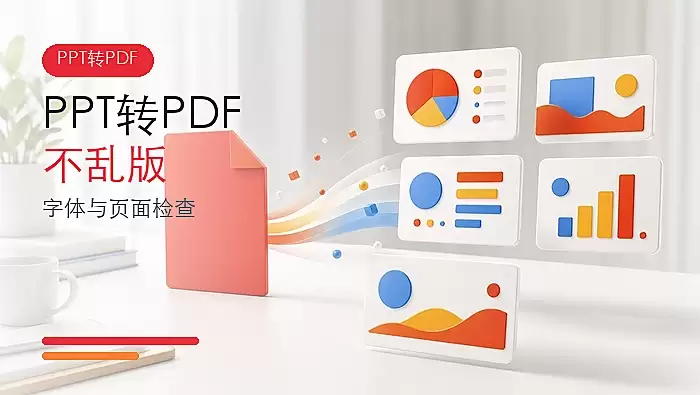 PPT怎么转换成PDF不乱版？字体与页面检查教程