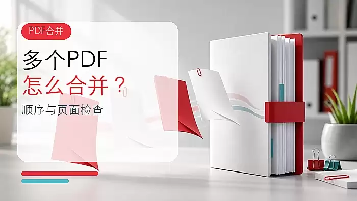 PDF合并怎么按顺序排页码？多个PDF合并后如何检查页面？