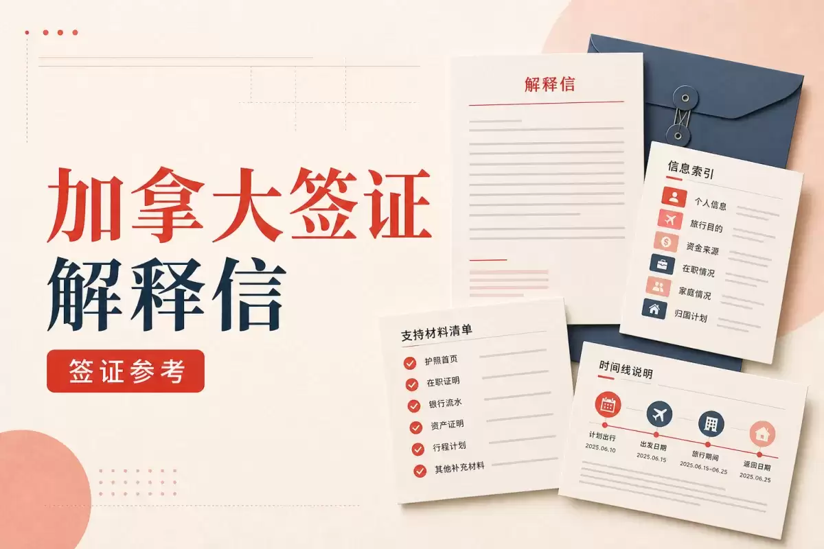 加拿大签证解释信：学习许可材料说明范文