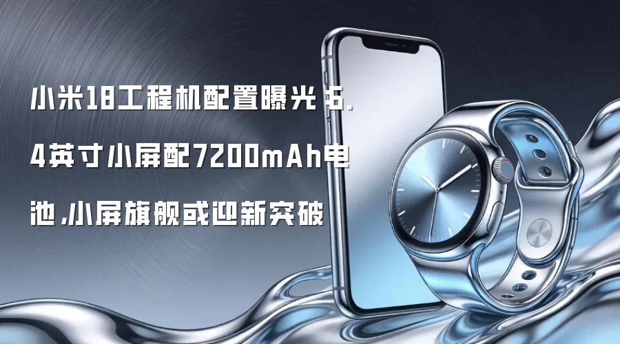 小米18工程机配置曝光：6.4英寸小屏配7200mAh电池，小屏旗舰或迎新突破