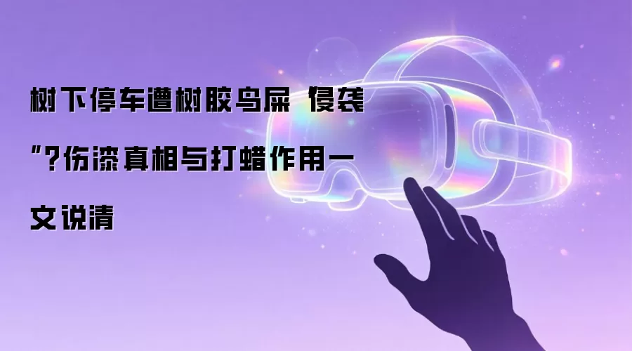 树下停车遭树胶鸟屎“侵袭”？伤漆真相与打蜡作用一文说清