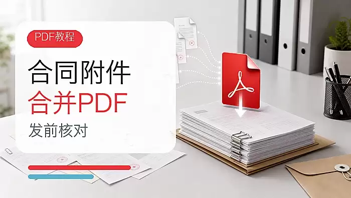 合同附件合并成PDF再发送封面