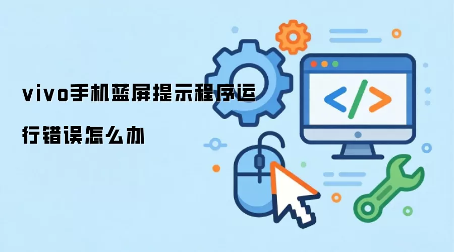 vivo手机蓝屏提示程序运行错误怎么办