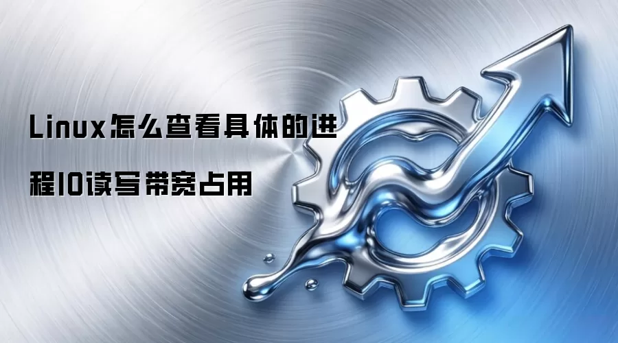 Linux怎么查看具体的进程IO读写带宽占用