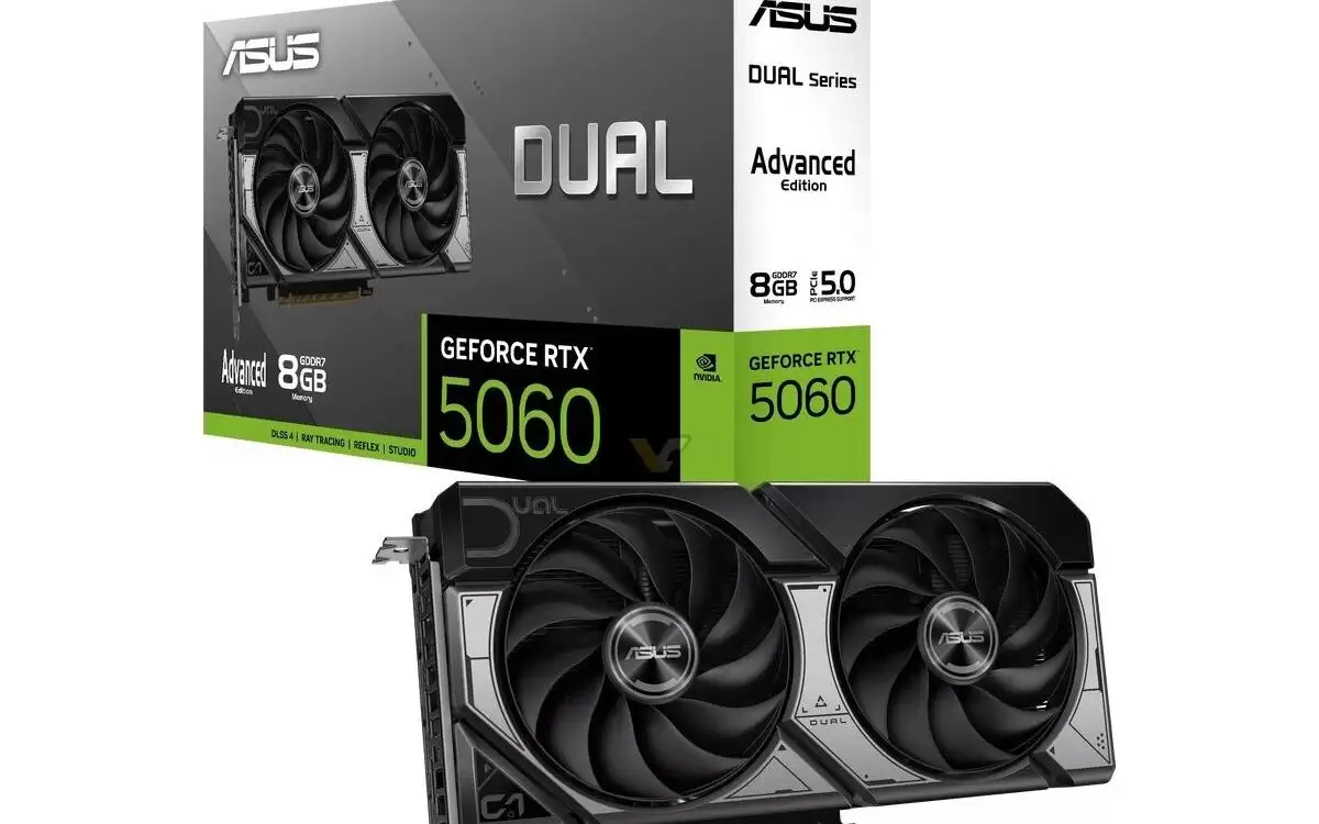 华硕RTX 5060 Dual显卡新增两款型号，Boost频率可达2587MHz