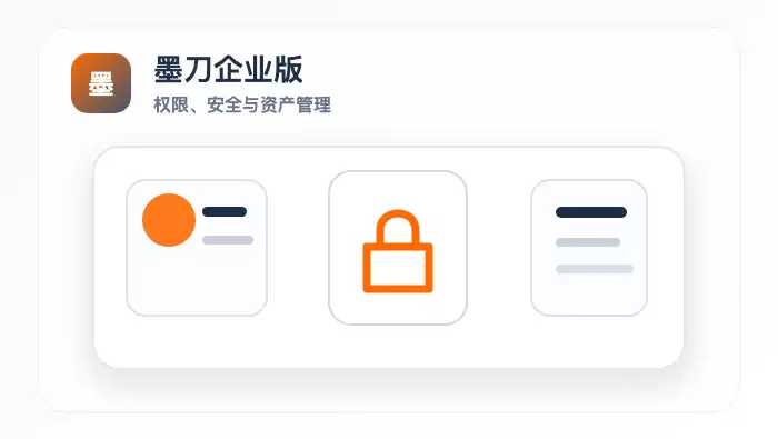 墨刀企业版继续面向权限、数据安全和私有化部署，大型团队协作管理需求更明确