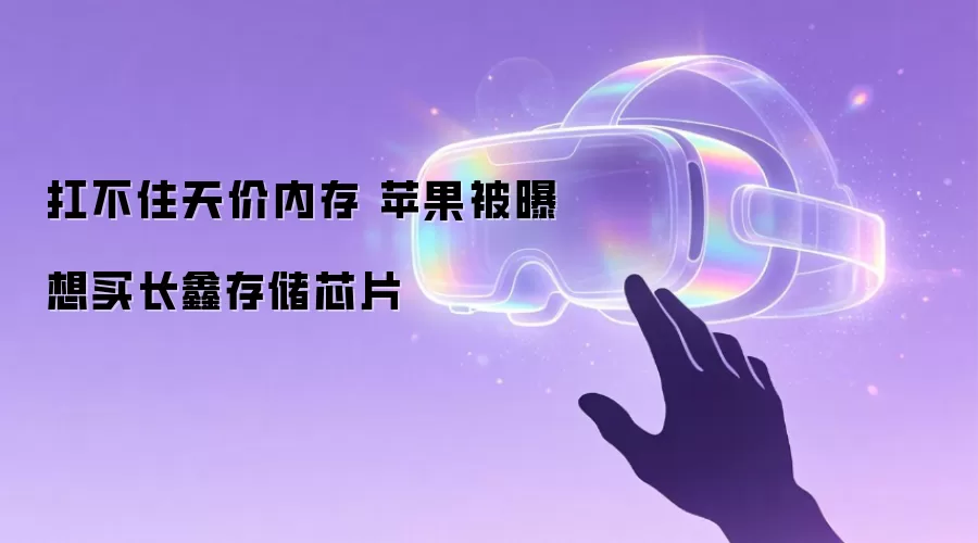 扛不住天价内存 苹果被曝想买长鑫存储芯片