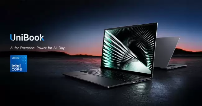 驰为推出 UniBook AI 笔记本：英特尔酷睿 3 304 处理器、8GB 内存 449 美元